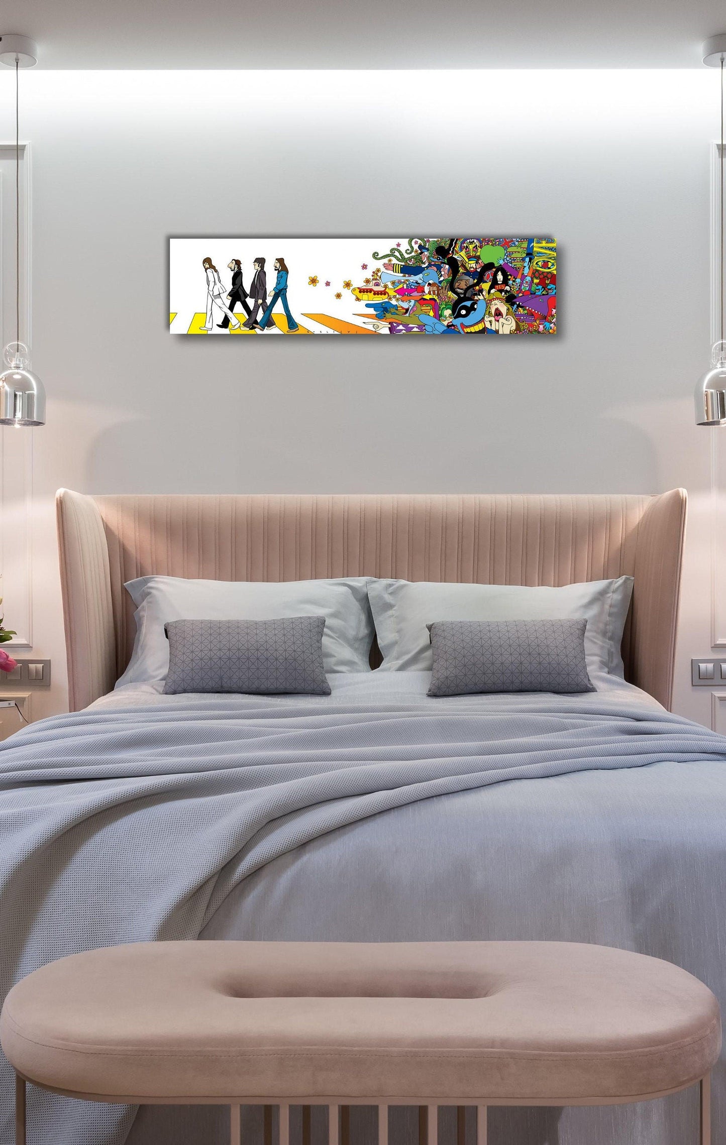 The Beatles Abbey Road Art - David Gilderdleeve-Museum Quality Giclee Canvas Print Stretched