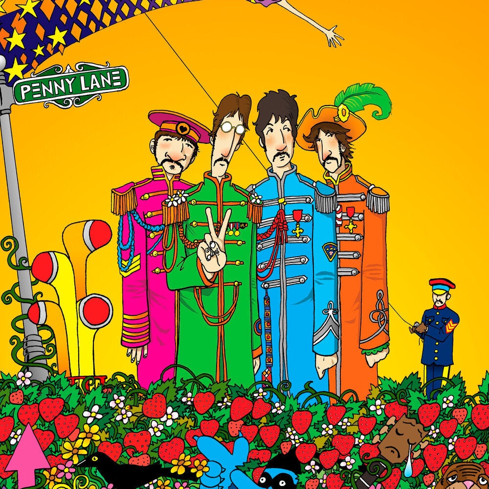 Sgt. Pepper The Beatles-David Gildersleeve- Museum Quality Giclee Canvas Print Stretched